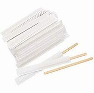 Bio Wooden Stir Sticks wrapped (qty 1000)