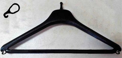 Plastic Anti Theft Hanger with anti theft hook available in black