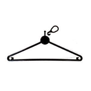 Plastic Anti Theft Hanger with anti theft ring (available in white or black)
